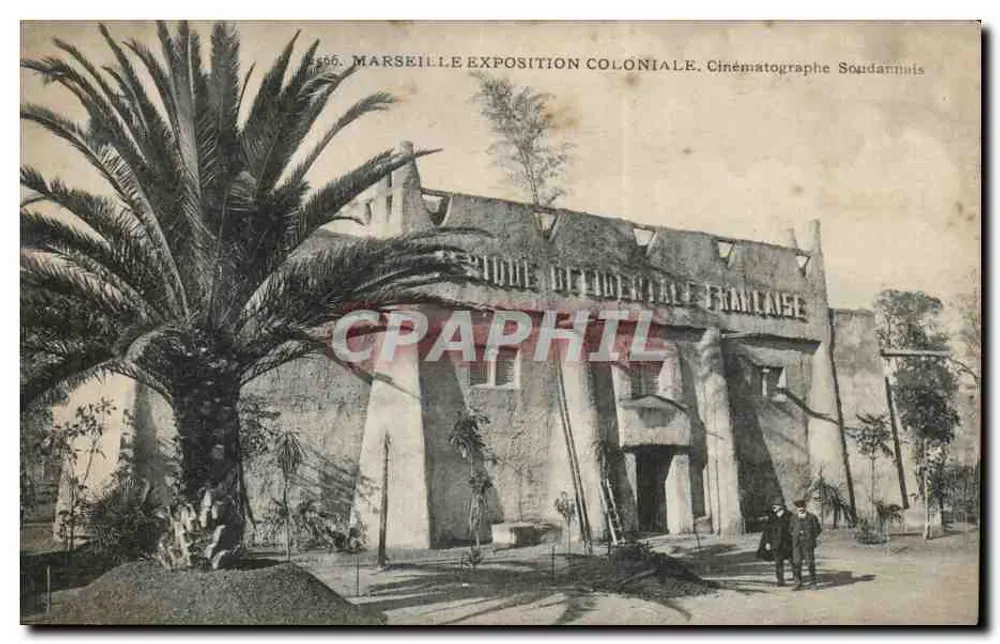 Marselha — Exposição Colonial — Cinématographe Soudannais — n° 556 - Frente