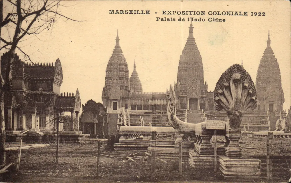 Marselha - Exposição Colonial 1922 - Palácio da Índia Chinesa - Frente