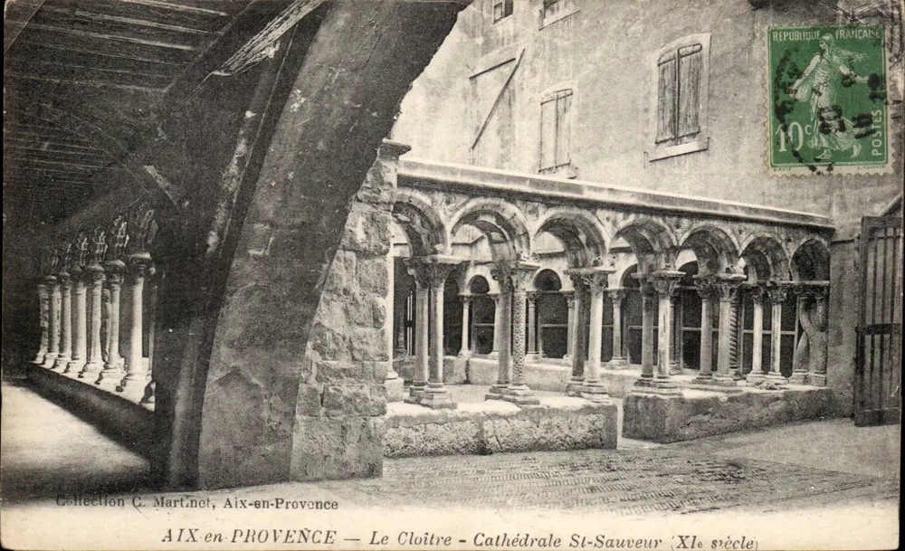 Aix-en-Provence — O Cloître - Catedral de São Salvador (século XI) — Coleção G. Martinet - Frente