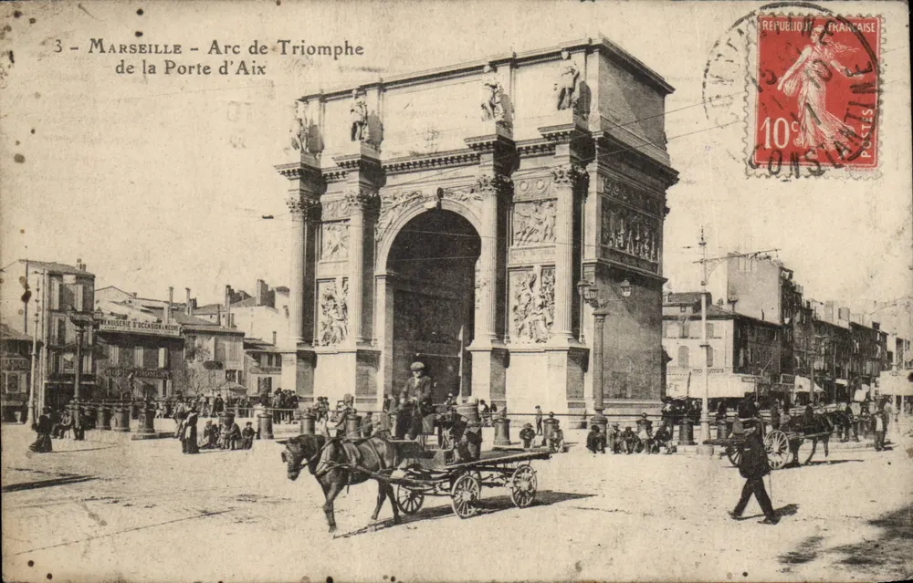 Marseille — Triomfboog van de Poort van Aix — Marseillaise d'Occasion - Voorkant