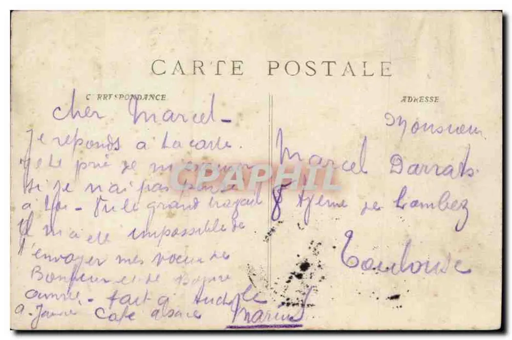 Arlésienne — P. Ruat, editor, Marselha — n°50 - Verso