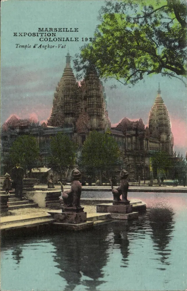 Templo de Angkor-Vat — Exposição Colonial de Marselha 1922 — Editor não identificado - Frente