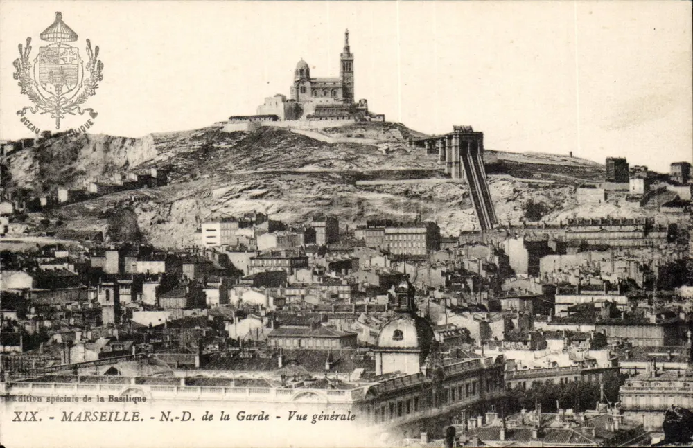 Marseille - Notre-Dame de la Garde - Allgemeiner Blick — Sonderausgabe der Basilika, Nr. XIX - Vorderseite