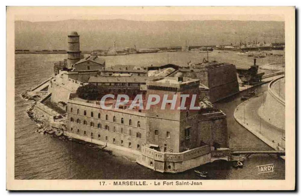Marselha - O Forte Saint-Jean — editor Lardy, n° 17 - Frente