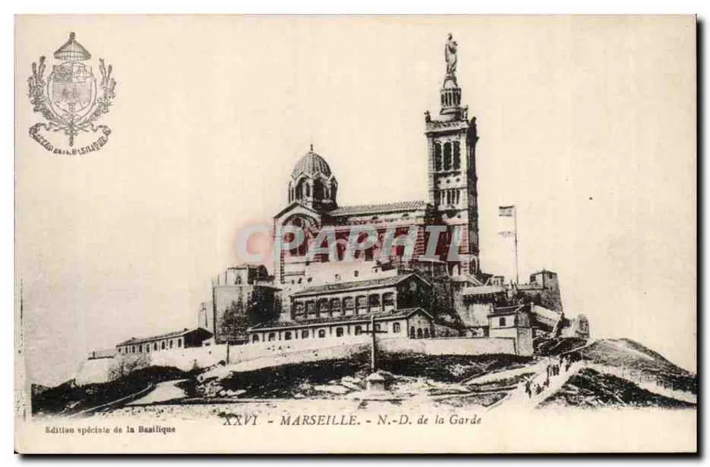 Marselha - N.-D. de la Garde — Basílica — Edição especial da Basílica - Frente