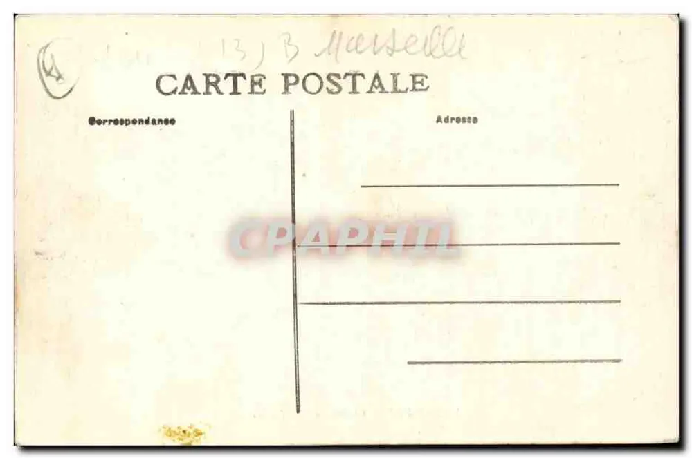 Marseille — Castelo d'If — L.M. - Verso