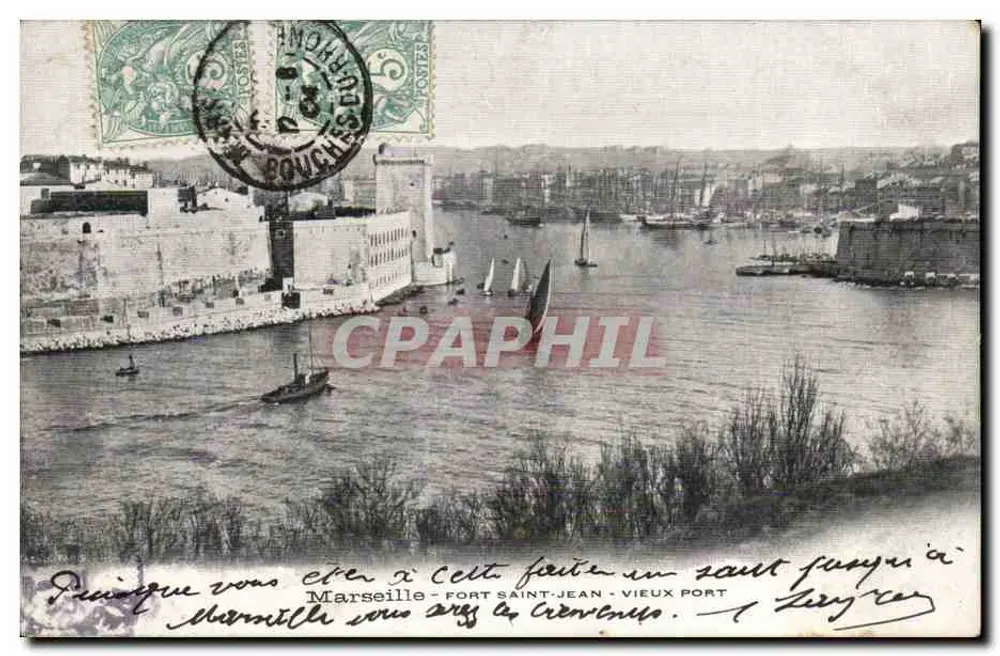 Marseille - Fort Saint-Jean - Vieux Port — Verleger Bouches-du-Rhône, Seriennummer nicht sichtbar - Vorderseite