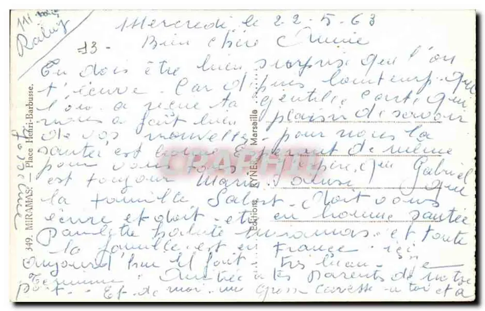 Rally — A praça Miramas — Editor Rynner, n° 349 - Verso