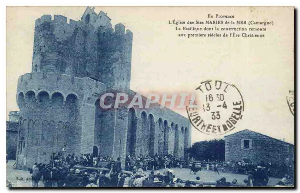 Kirche der Heiligen Maria vom Meer (Camargue) — Basilika aus den frühen Jahrhunderten des Christentums — Édit. Arabe, Marseille - Vorderseite