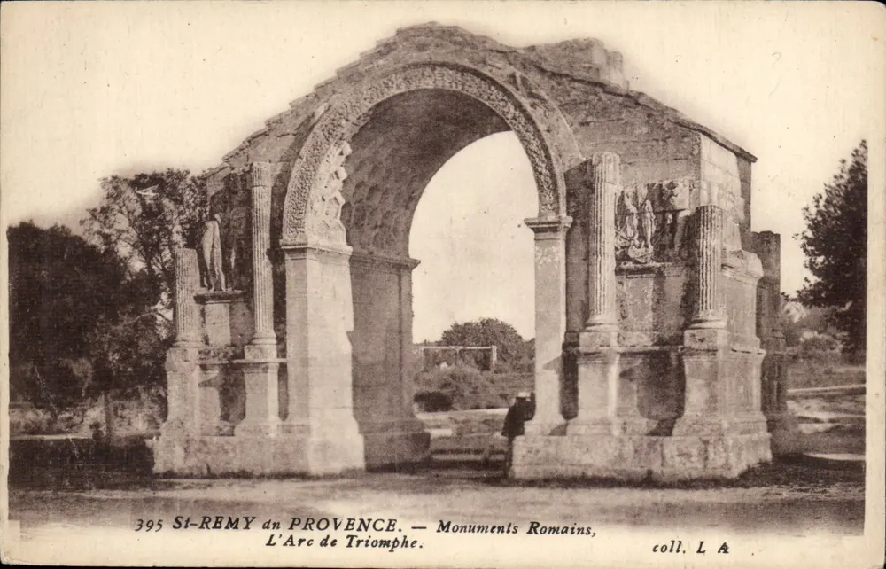 St-Rémy da Provença — O Arco do Triunfo — Monumentos Romanos — coll. L A - Frente