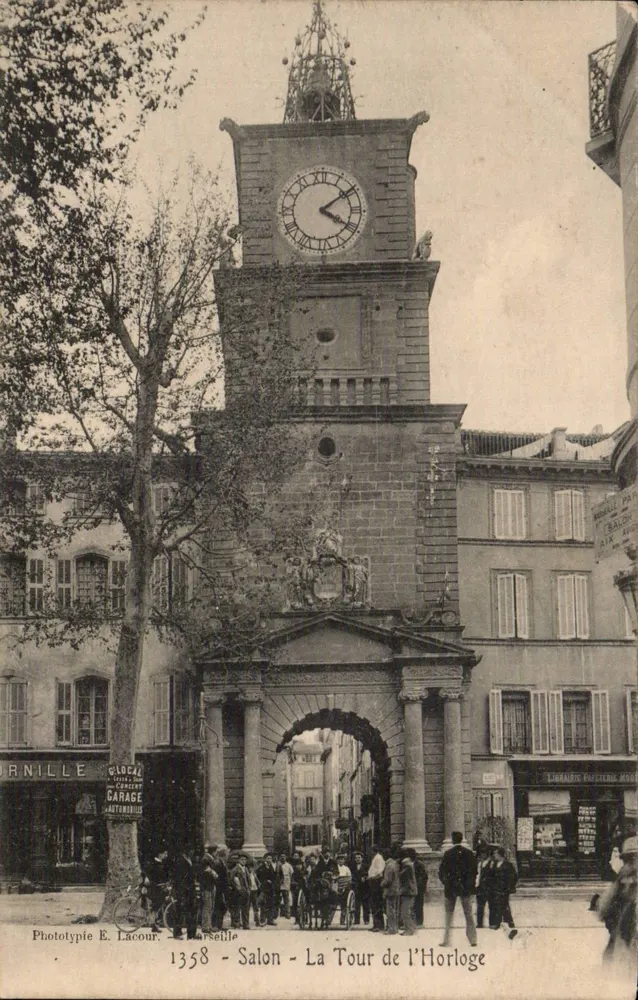 Salon - La Tour de l'Horloge — Phototypie E. Lacour, n°1358 - Vorderseite