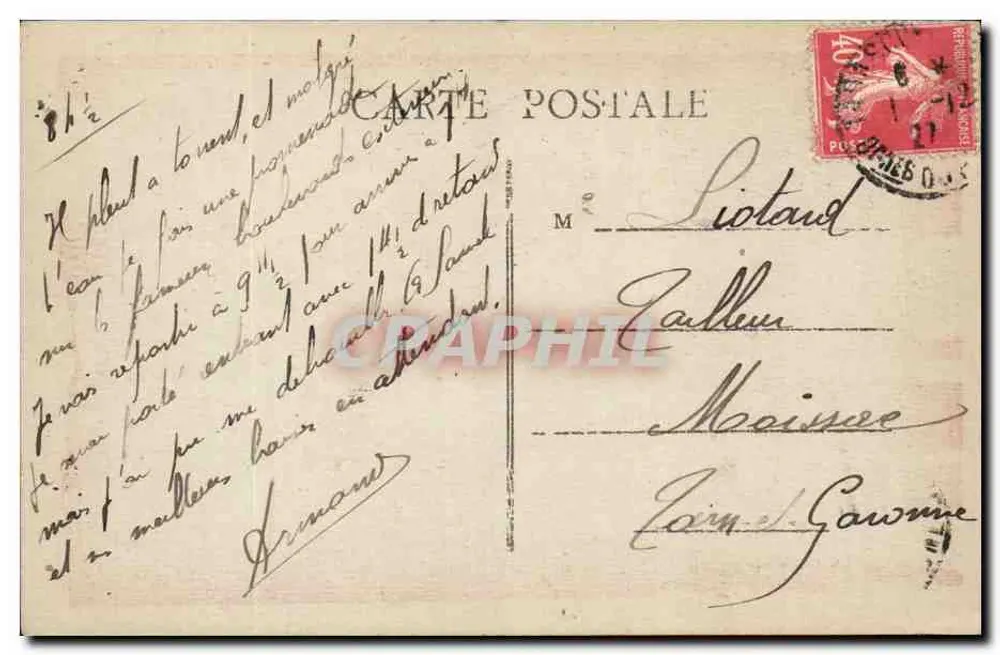 Tarascon - Porta la Condamine — editor Brueil, n° 2751 - Verso