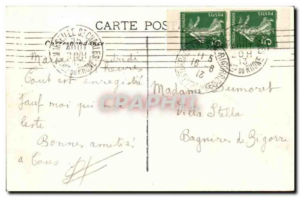 Marseille — Ein Eckchen des alten Hafens — LR - Rückseite