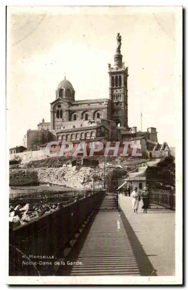 Notre-Dame de la Garde — Marselha — Edição La Cigogne - Frente