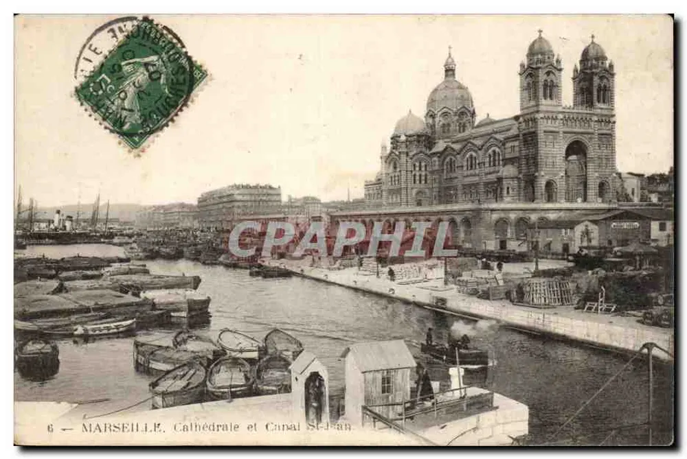 Marseille — Kathedrale und Kanal Saint-Jean - Vorderseite