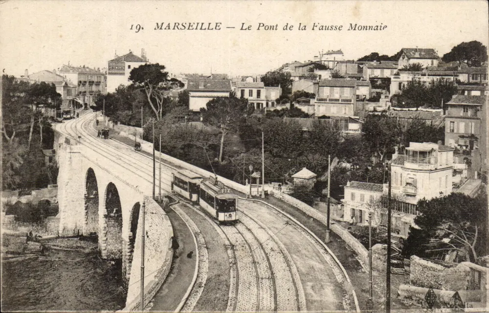 Marseille — Brücke der falschen Münze — Verlag E. Le Delay, Paris - Vorderseite