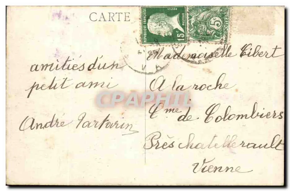 Marseille — Bassin des Carénage und Notre-Dame de la Garde — Verlag unbekannt - Rückseite