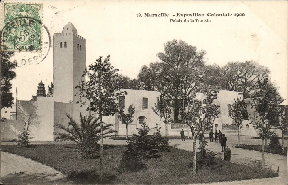 Marseille - Kolonialausstellung 1906 - Palast von Tunesien - Vorderseite