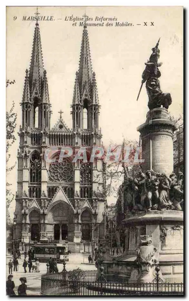 Marseille — Die Reformierte Kirche und Denkmal der Mobiles — X X - Vorderseite