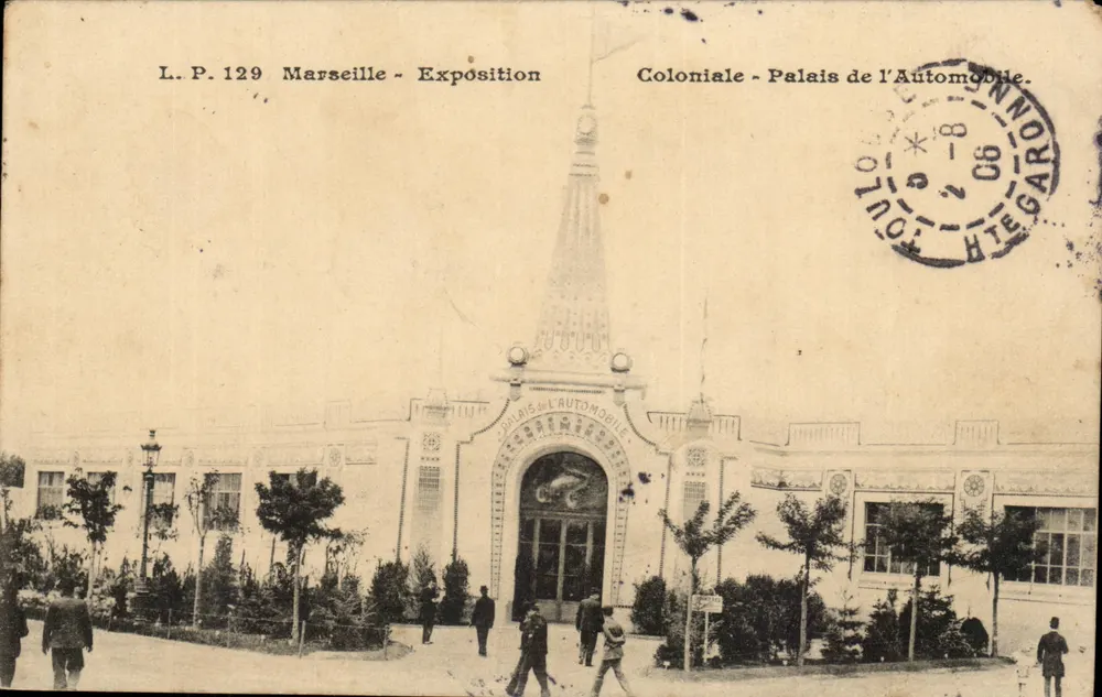 Marselha - Exposição Colonial - Palácio da Automóvel — L.P. 129 - Frente