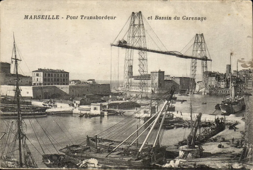 Marseille — Pont Transbordeur und Bassin du Carenage — Verleger unbekannt, Seriennummer nicht sichtbar - Vorderseite