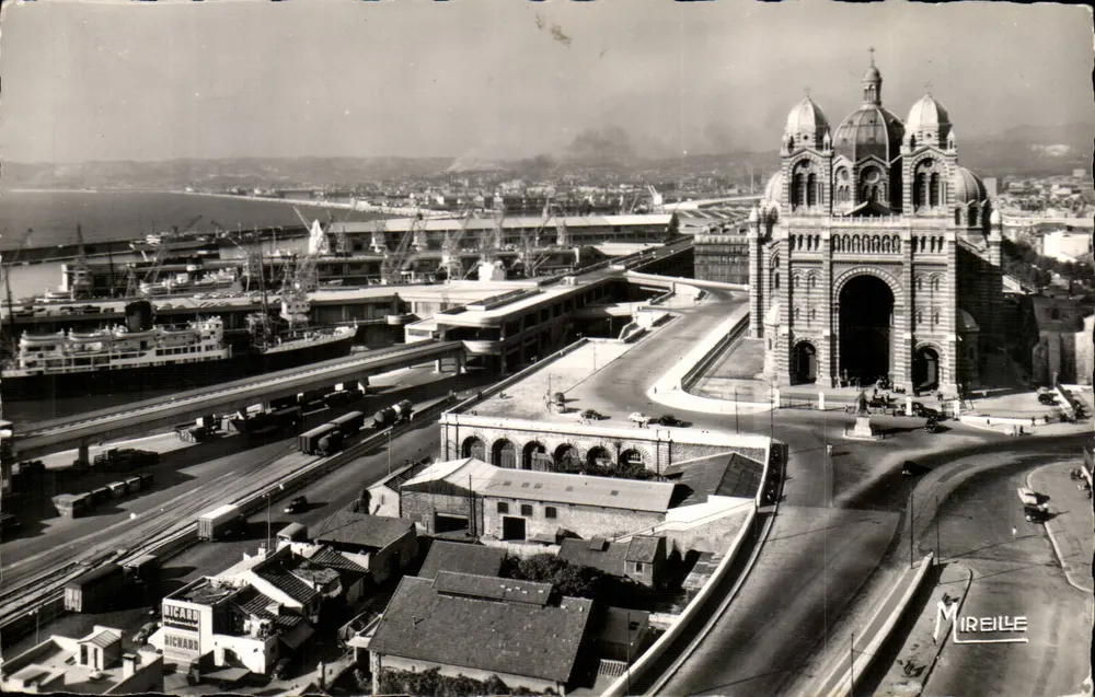 Die Kathedrale und die Quais-de-la-Joliette — Marseille — Mireille - Vorderseite