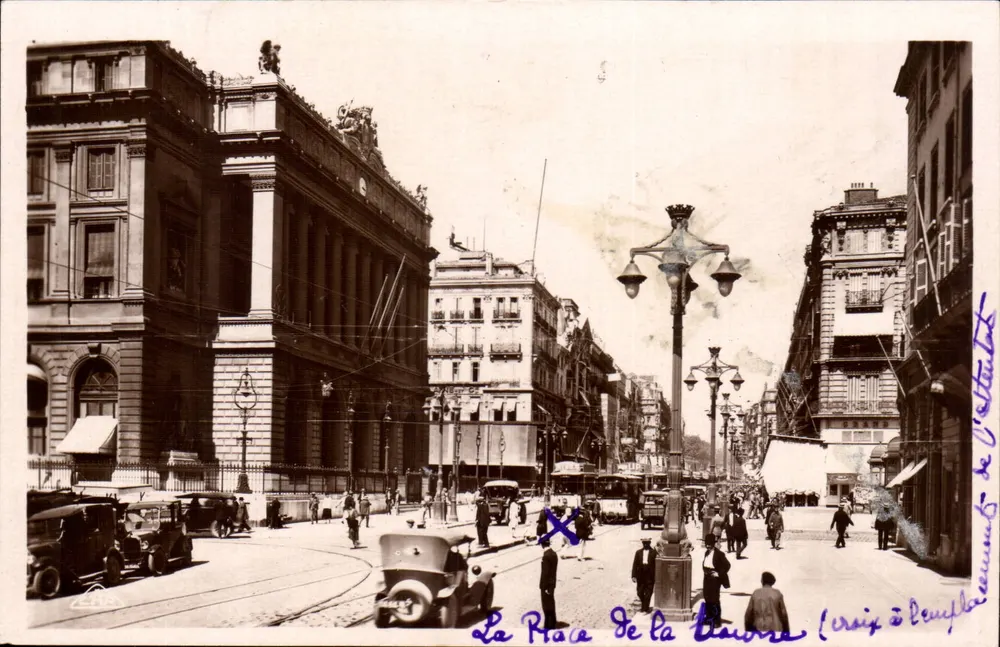 A Praça da Bolsa — Marselha — editor C.A.P. Strasbourg - Frente