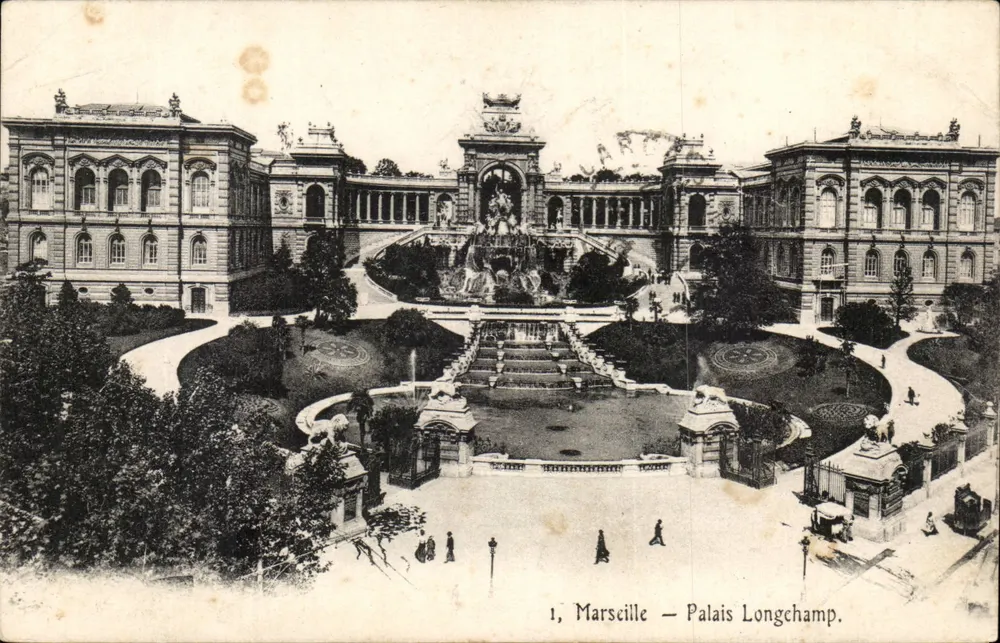 Marselha — Palácio Longchamp — editor desconhecido, n°1 - Frente