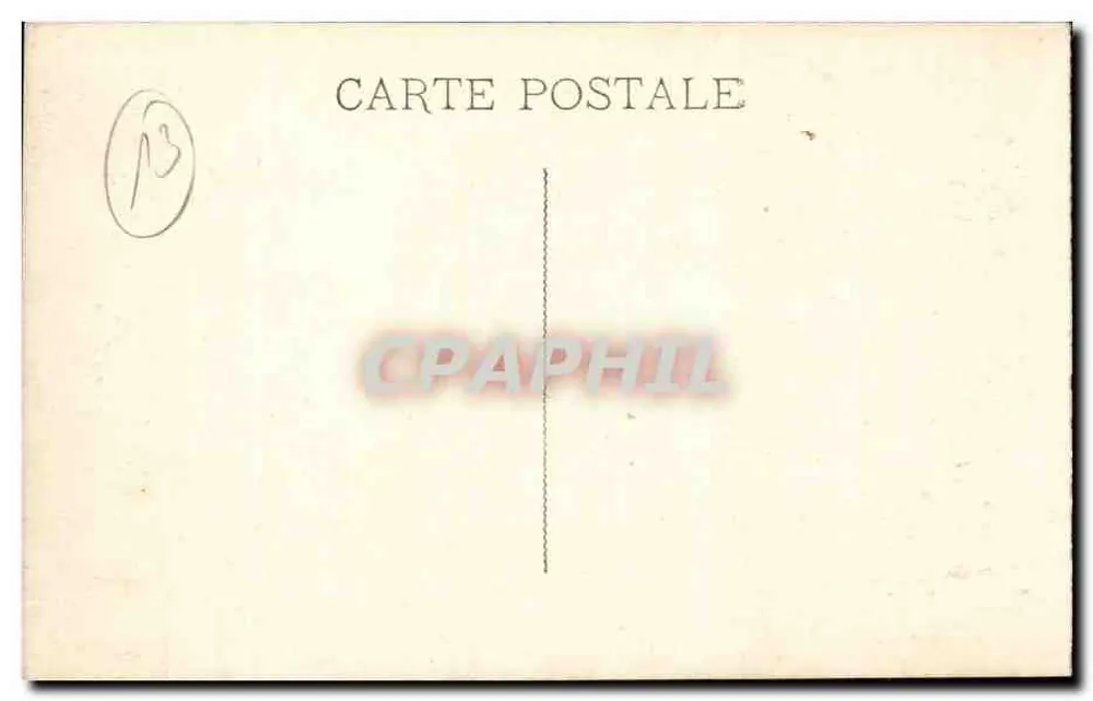 Marseille — Fontaine Cantini — Carte postale n°13 - Verso