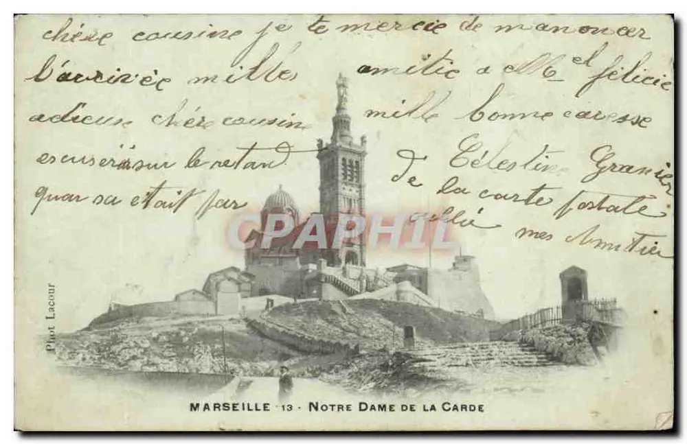 Marselha - Nossa Senhora da Guarda — Fot. Lacour - Frente