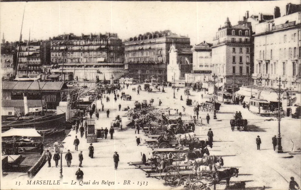 Marselha — O Quai dos Belges — BR - 1513 - Frente