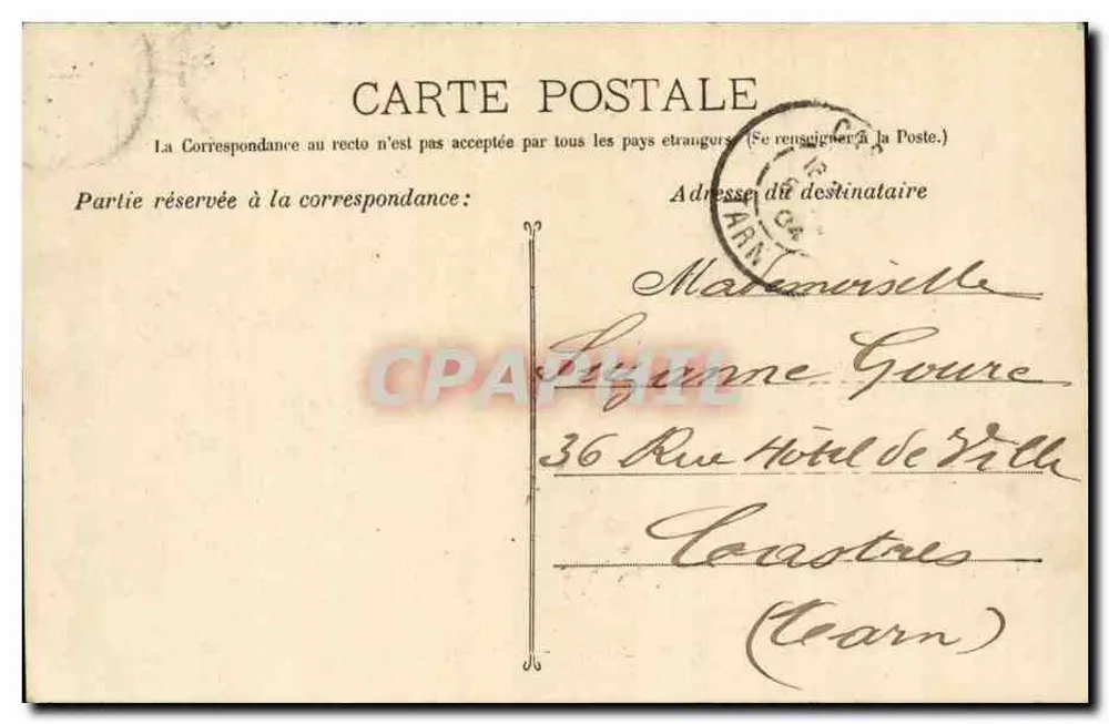 Marseille - Die Docks — Blick auf die Kai und Gebäude — unbekannter Verlag, Nr. 89 - Rückseite