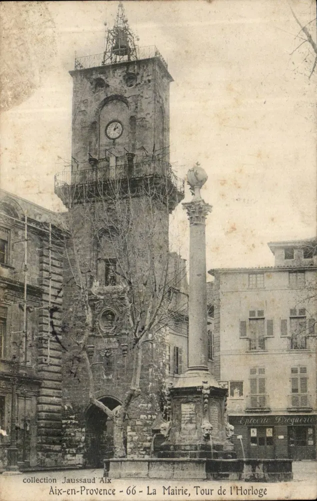 Aix-en-Provence - Das Rathaus, Uhrturm — Sammlung Jaussaud - 66 - Vorderseite