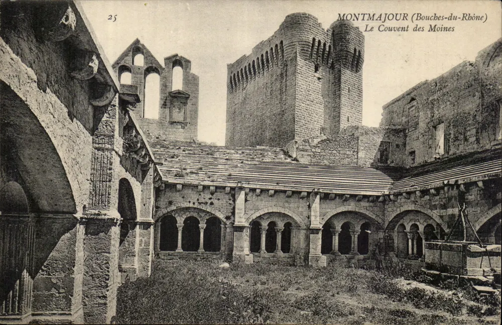 Montmajour (Bouches-du-Rhône) — O Convento dos Monges — editor não identificado, n° 25 - Frente