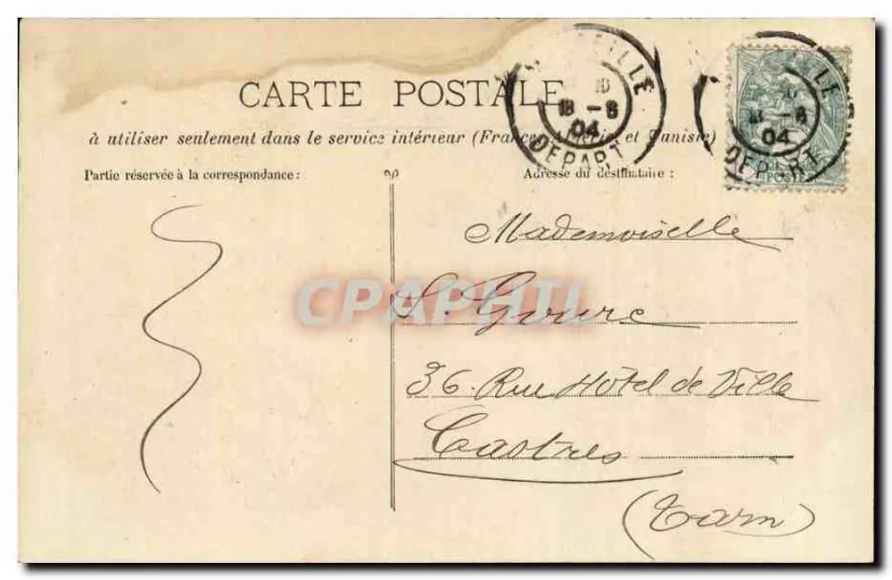 Marseille - Die Aufzüge der Notre-Dame de la Garde — L. Loyper, n° 173 - Rückseite