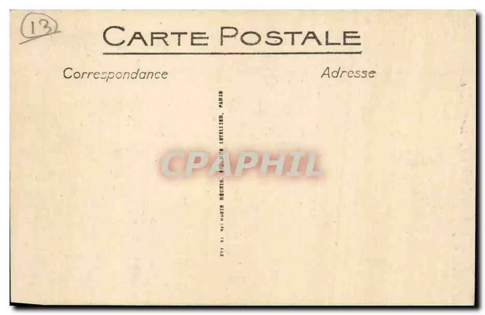 Kolonialausstellung in Marseille — Das Palais der tunesischen — Verlag: Paris, Frankreich - Rückseite