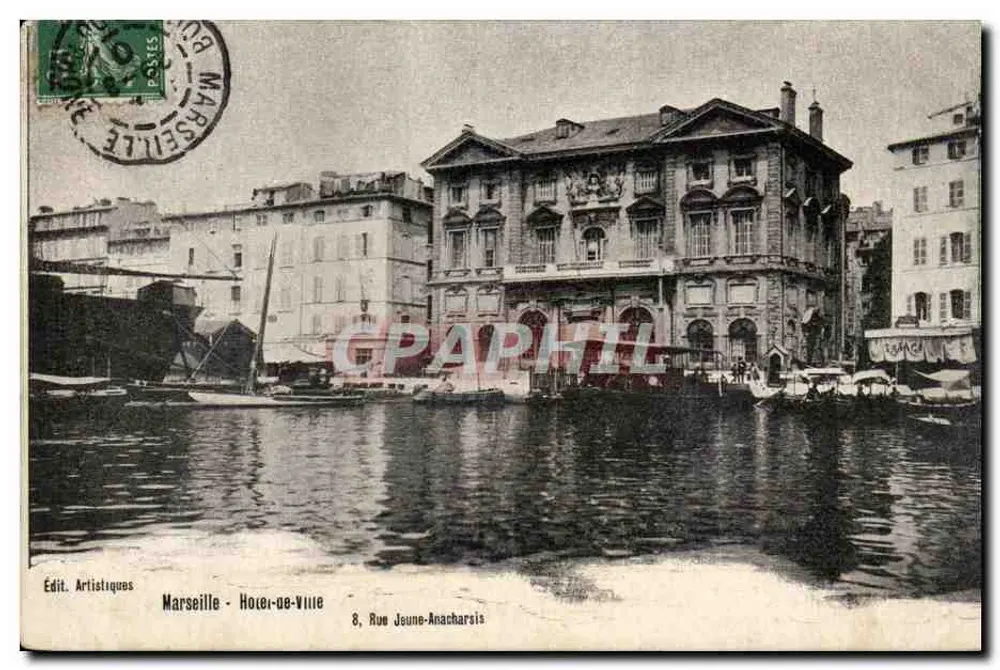Marselha - Hotel de Ville — 8, Rue Jeune-Anacharsis — Edição Artistiques - Frente