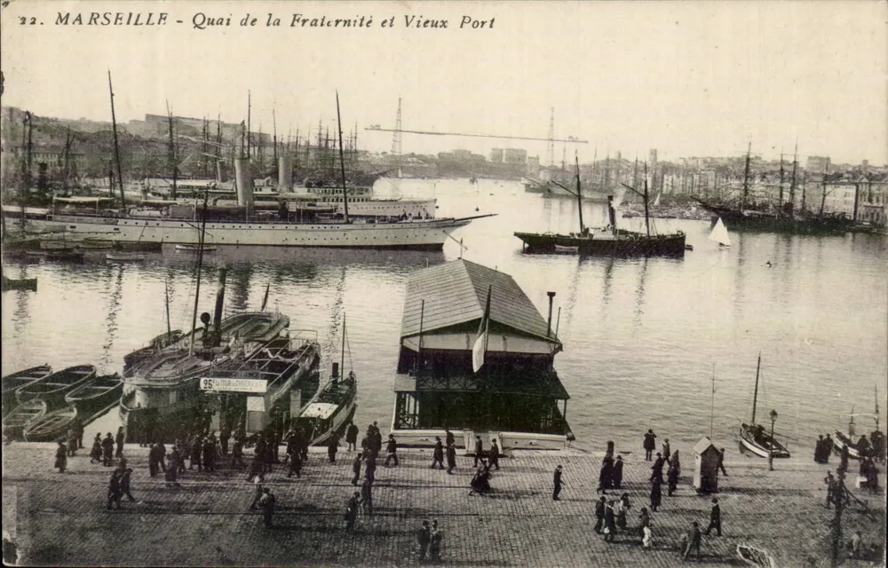 Marseille - Quai der Brüderlichkeit und Alte Werft — n° 22 - Vorderseite
