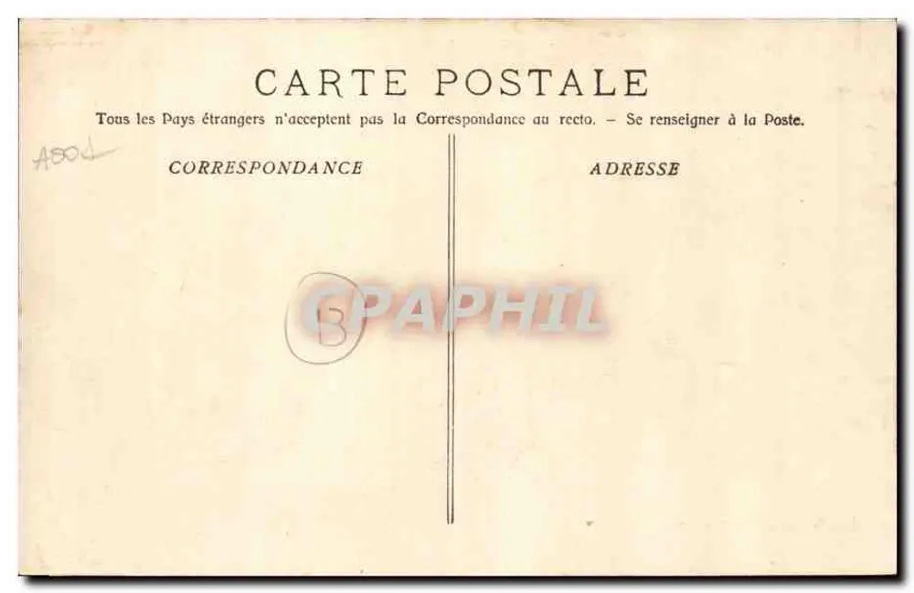 Trets - Hotel de Ville — grupo de crianças diante do edifício — Edição Vincent & Barthélemy - Verso