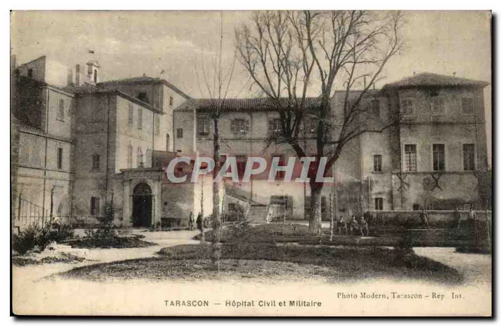 Tarascon — Ziviler und Militärischer Krankenhaus — Photo Modern, Tarascon - Rep. Inst. - Vorderseite