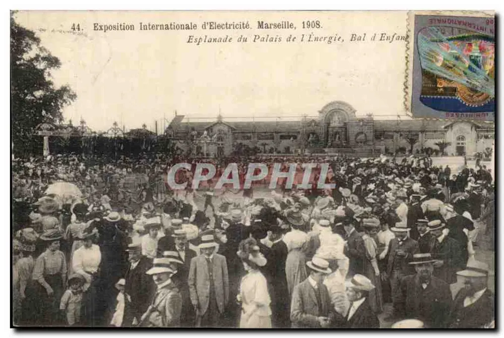 Internationale Elektrizitätsausstellung, Marseille, 1908 — Kinderball — Photo-Atelier Baudouin-Vinont - Vorderseite