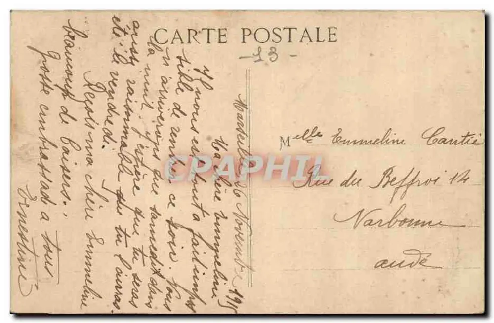 Marseille — Quai du Vieux Port — E. L. — Verlag E. L. - Rückseite