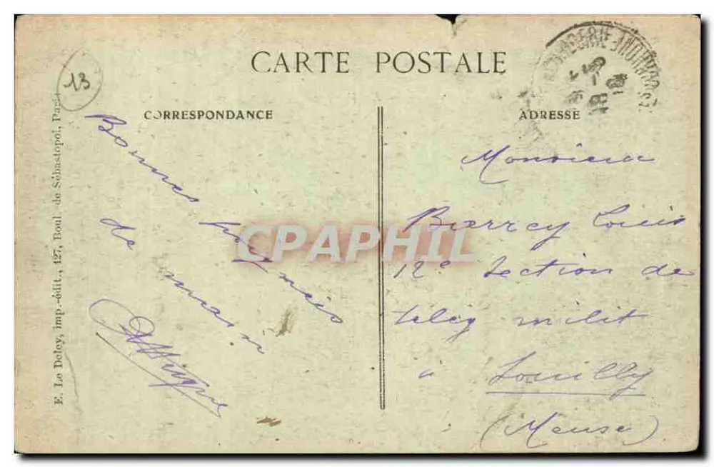Marseille — Der Pont de la Fausse Monne — E. Le Doley, Verleger-Drucker, 13 - Rückseite