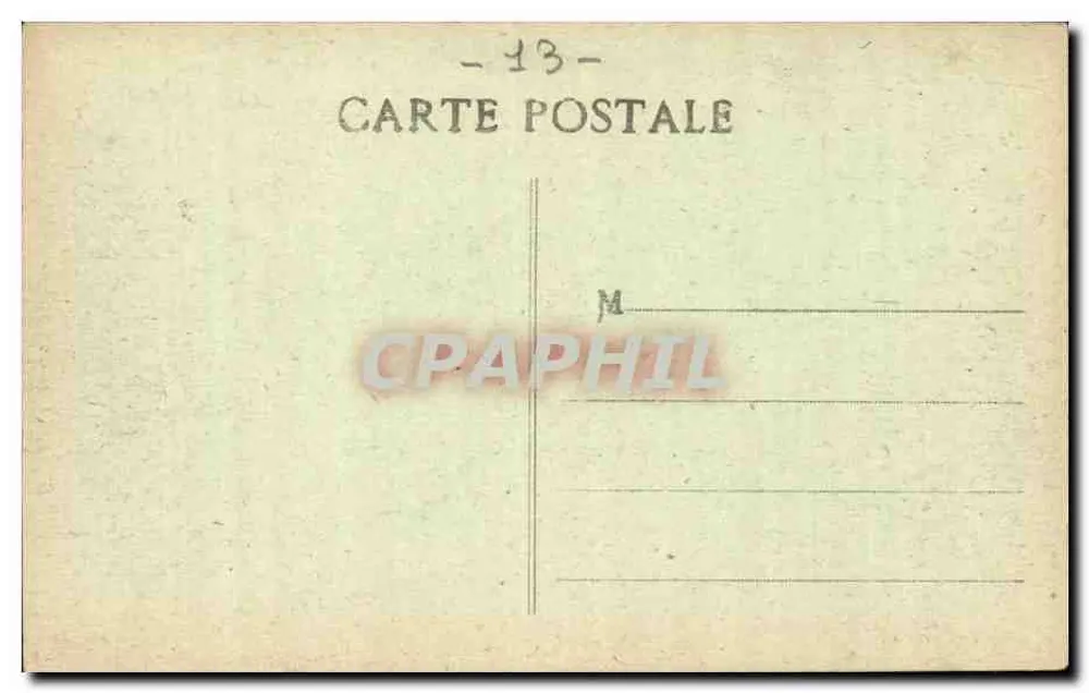 Marseille - Rue Cannebière — vista animada com o trem n°708 — A.G. editora - Verso