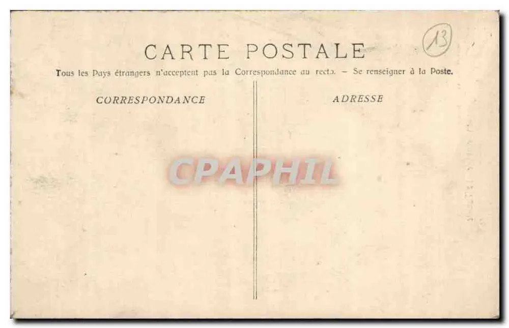 Innenraum eines Singcafés — Kolonialausstellung in Marseille — Verlag E. Laouar, Nr. 39 - Rückseite