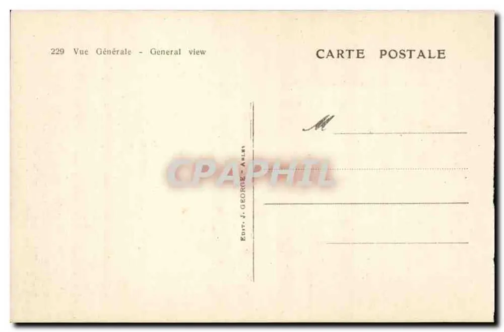 Vista Geral de Saint-André-de-Roquelongue — editor J. GEORGE - Aix-les-Bains, n° 229 - Verso