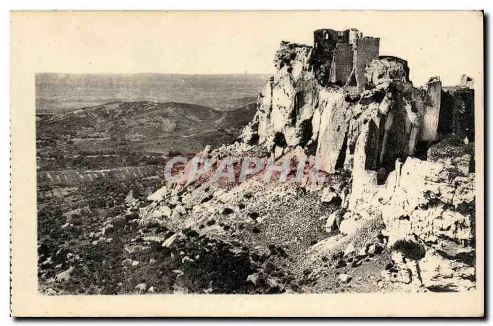 Les Baux — Ruínas do castelo feudal — Editor J. George-Arlès, n° 203 - Frente