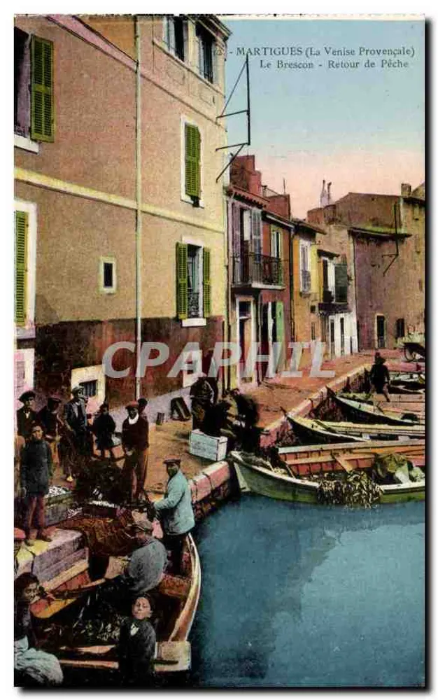 Martigues (La Venise Provençale) — Le Brescon - Rückkehr vom Fischen — A. Tardy, Photo-Edit, Marseille - Vorderseite