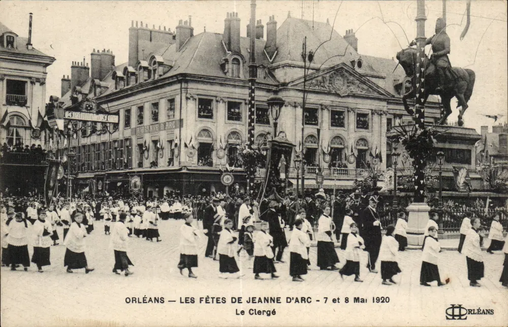 Orléans — Die Feste von Jeanne d'Arc — 7. und 8. Mai 1920 — Der Klerus - Vorderseite