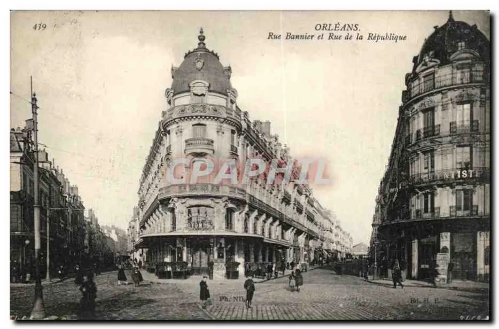 Orléans — Straße Bannier und Straße der Republik — Ph. NTL, Nr. 439 - Vorderseite